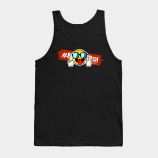 Middle Finger Funny Emoji Smiley 2 Tank Top